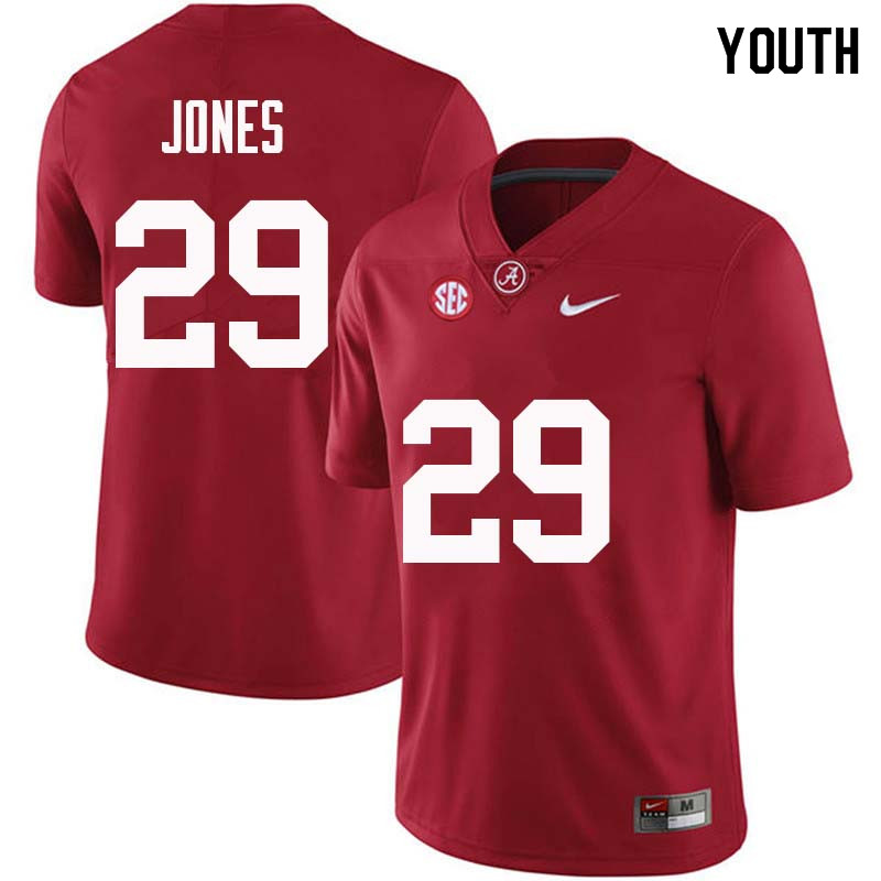 Youth #29 Austin Jones Alabama Crimson Tide College Football Jerseys Sale-Crimson